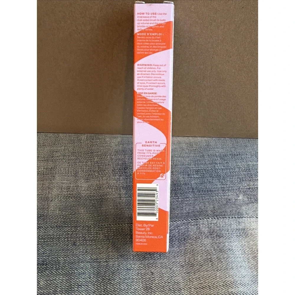Tower 28 Make Waves Mascara Jet Black 8.5 mL / 0.29 fl oz Curl, Lift & Define